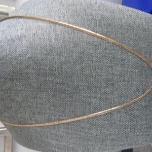 14k gold Italy Herringbone necklace 18".  3.4grams